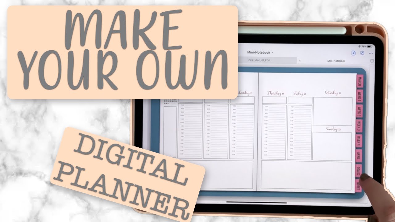 Make your own DIGITAL PLANNER using Keynote for your iPad