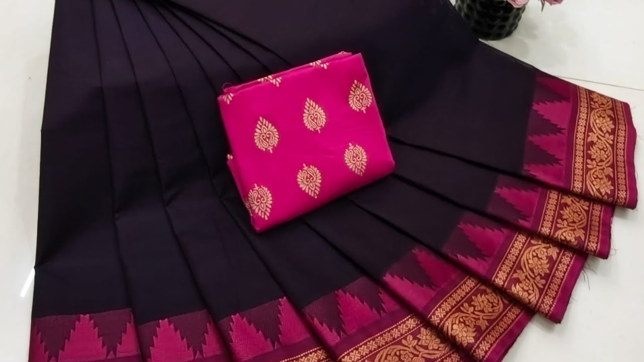 Unique colour Chettinad cotton sarees 💕#cottonsaree #sarees #cotton #chettinadcottonsarees 