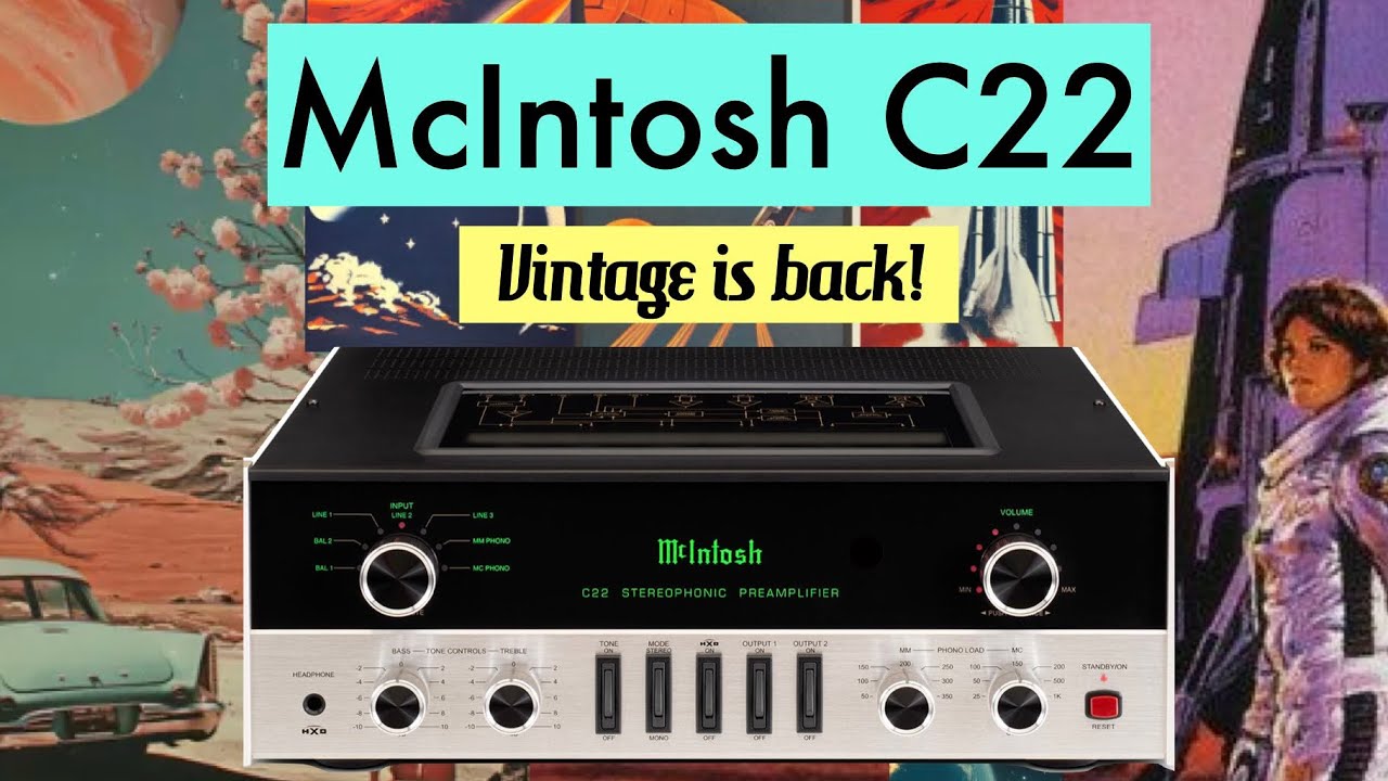 The McIntosh C22 preamp - classic look for classic amp!