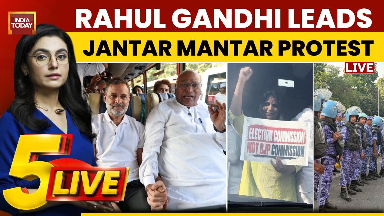 LIVE: Rahul Gandhi Leads Jantar Mantar Protest | SIR Protest| CEC Gyanesh Kumar | INDIA Bloc Protest