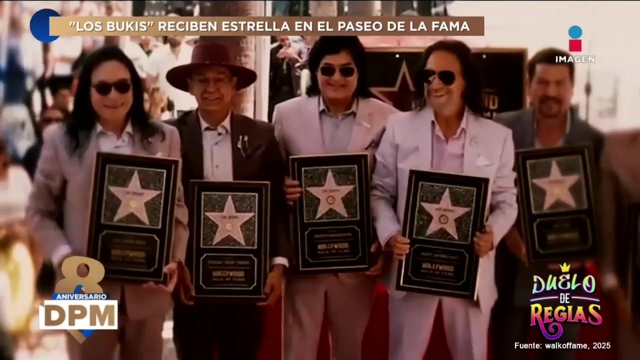 ¡’Los Bukis’ DEDICAN su Estrella en el Paseo de la Fama a todos los MIGRANTES en EU! | DPM