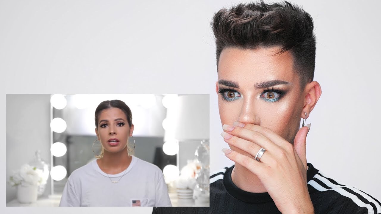 James Charles reacting to Laura Lee’s second apology video
