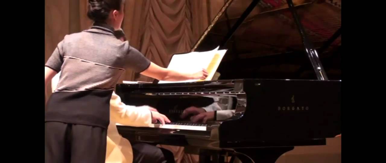 Silvio Celeghin plays Schumann op.60 n.1 with Doppio Borgato in 