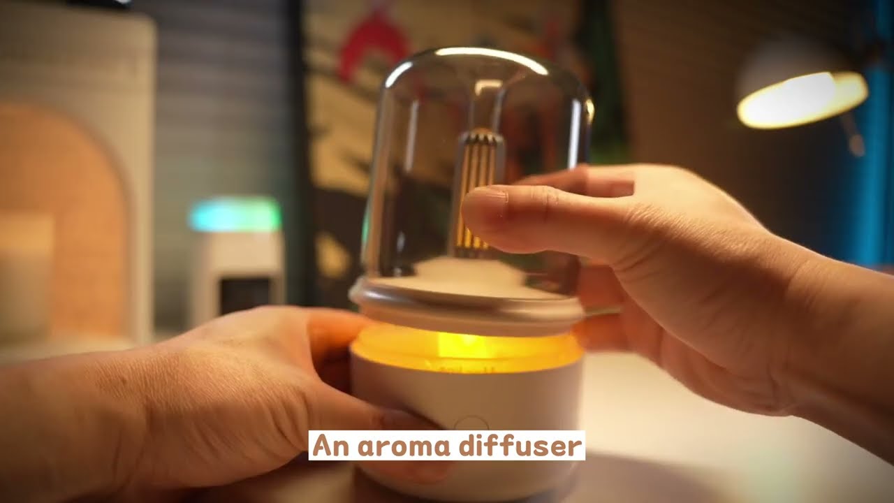 Candle Light Aroma Diffuser Usb Ultrasonic Humidifier Essential Oil Sprayer For Room Home Gifts Item