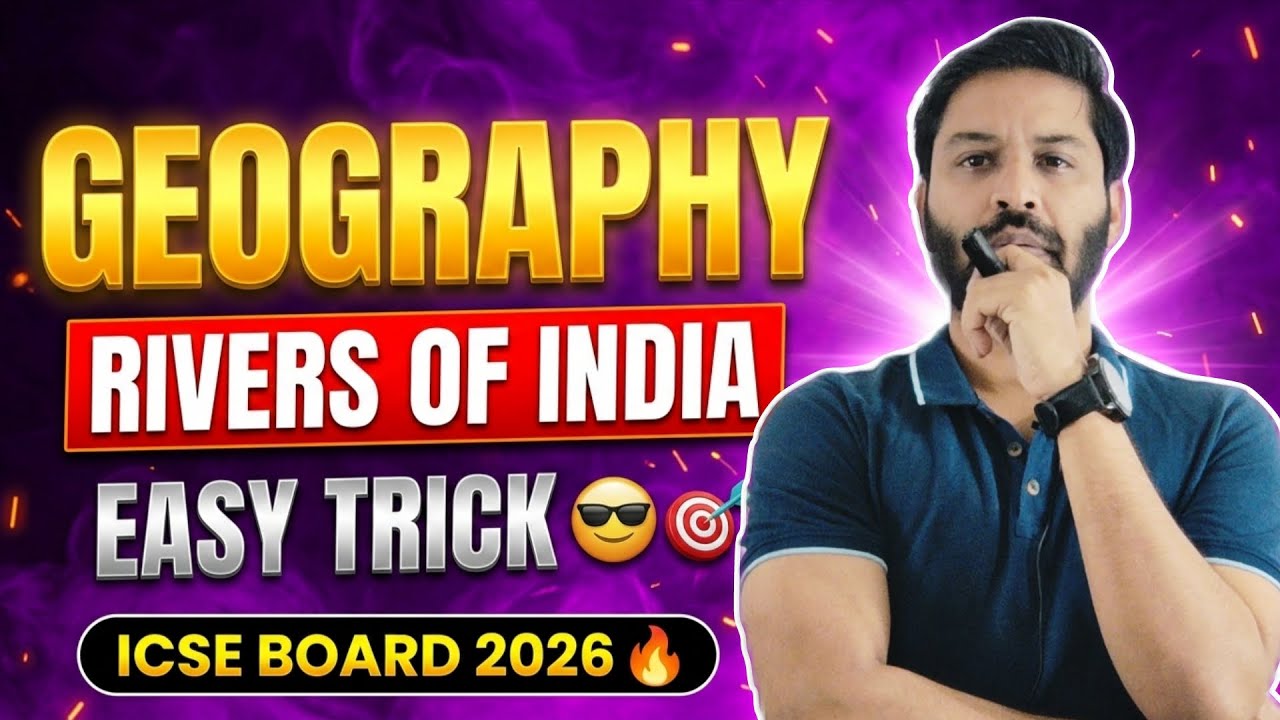 ICSE CLASS 10 RIVERS OF INDIA | VERY EASY TRICK 😎🔥 
