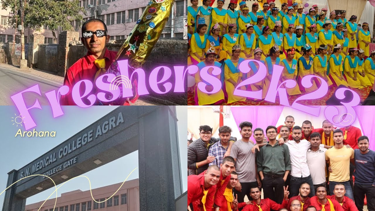 Freshers Party Vlog 🎉| MBBS 2023 Batch | SNMC AGRA | VLOG 1 |  Med Diaries