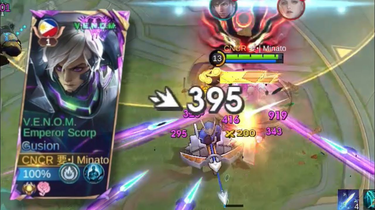 LAST MATCH BEFORE THE SEASON END!! ||GUSION VENOM SKIN GAMEPLAY||