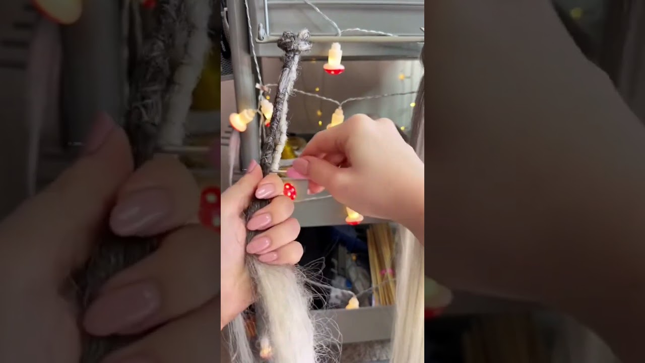 Making synthetic dreadlocks #syntheticdreads