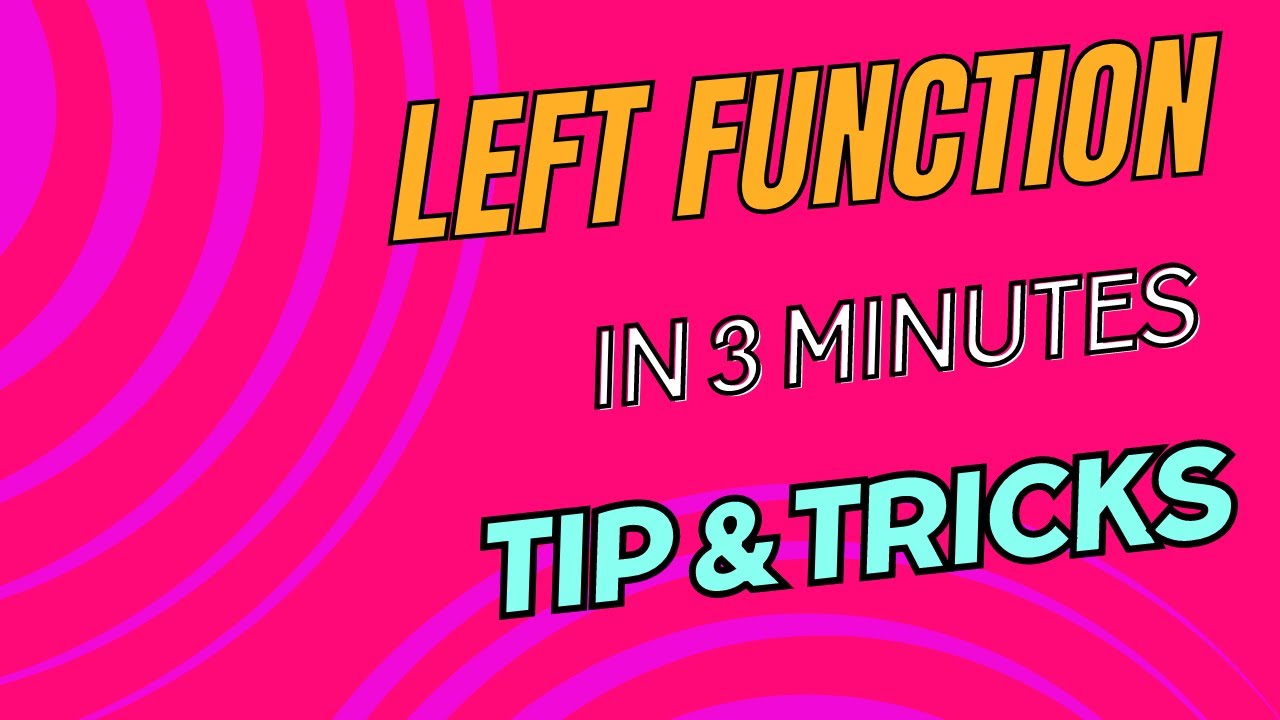 Left Function in MS Excel by ExcelMaster774 in Urdu & Hindi #left #right #mid, @muhammadasifpk