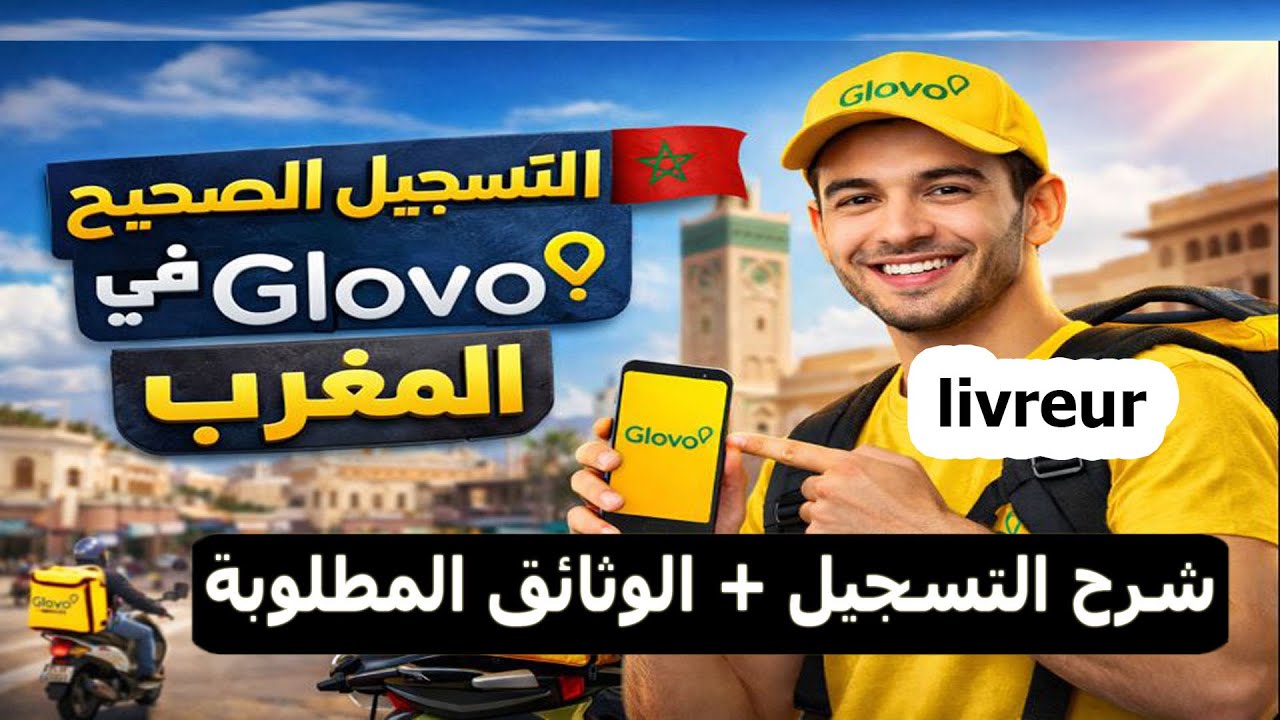 طريقة التسجيل الصحيحة في Glovo 2026 | مندوب توصيل (Livreur)