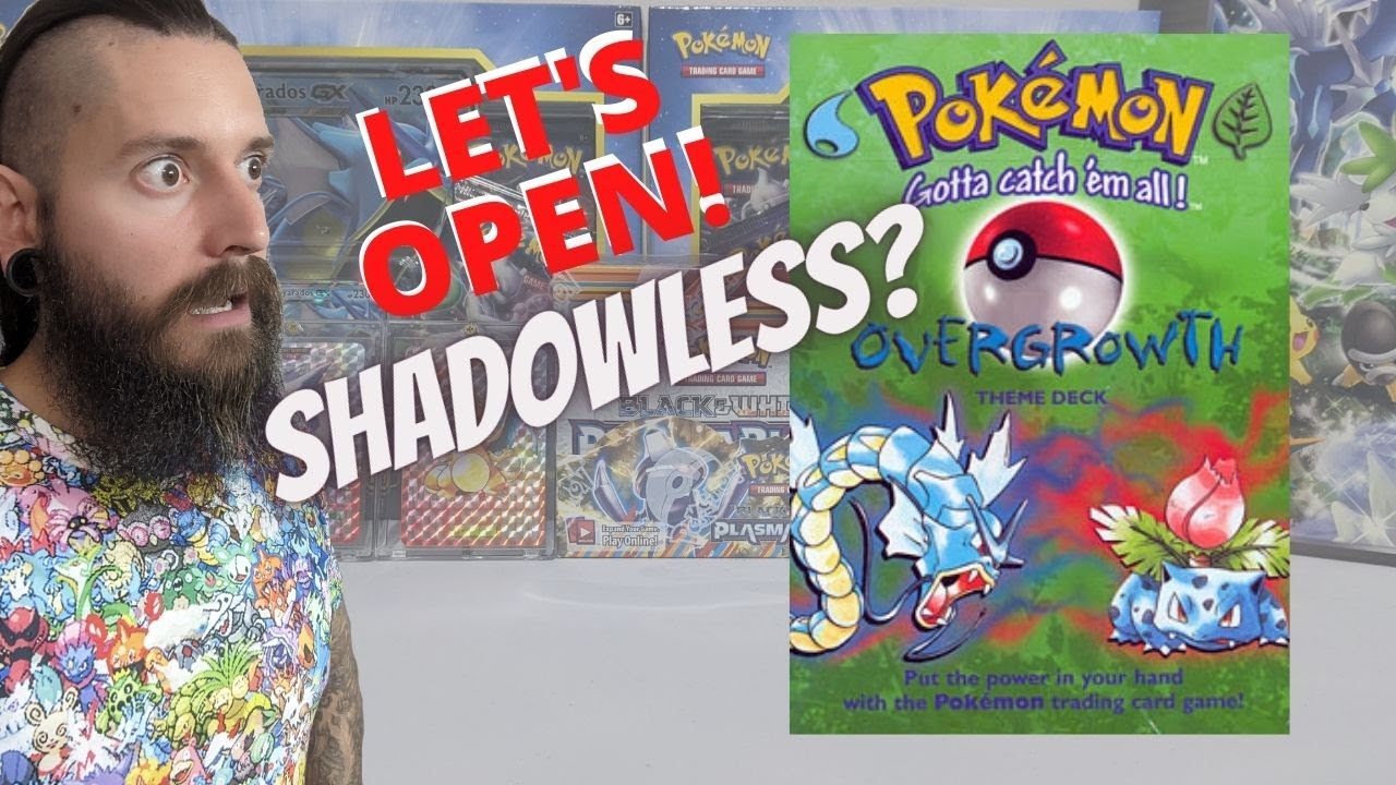 100 Sub Special! Possible SHADOWLESS Pokemon Overgrowth Theme Deck Opening!