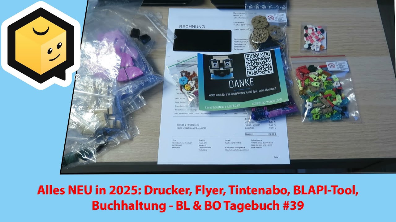 Alles NEU in 2025: Drucker, Flyer, Tintenabo, BLAPI-Tool, Buchhaltung - BL & BO Tagebuch #39