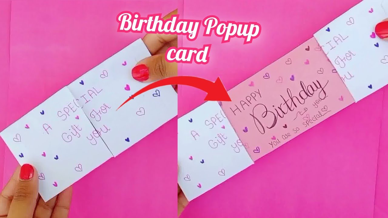 Diy Birthday card| diy pop up card| birthday popup card| birthday gift ideas | birthday gift #video 