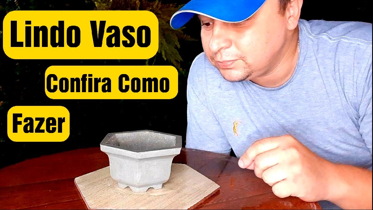 VASO MAMÊ HEXAGONAL PARA BONSAI OU SUCULENTAS - VÍDEO 28