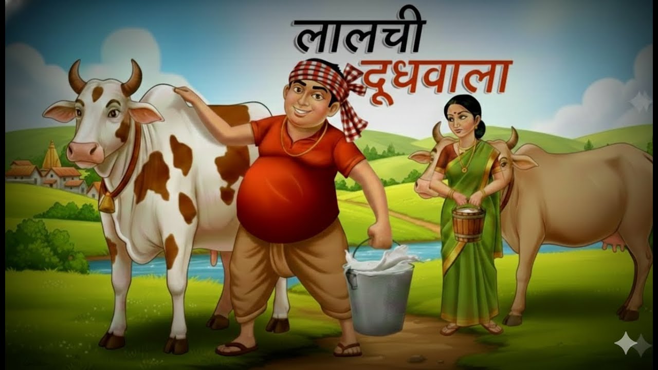 LAALCHI DUDH WALA KI HINDI KHANIYA || Dishonest milk man  Keshritoons Hindi