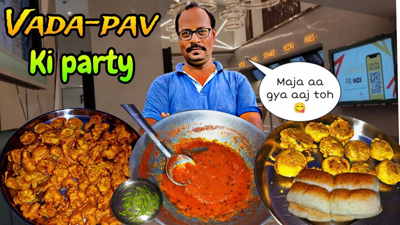 Vada &mdash; pav ki party 😋 ghar pr // sath me tasty pakode 😋//#vlog #truckdriverlife 