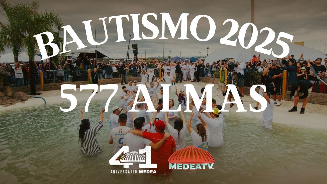 BAUTISMO 2025 M.E.D.E.A. 41 ANIVERSARIO 18-01-2025 #medeatv #ministeriomedea #medea #FE #Dios