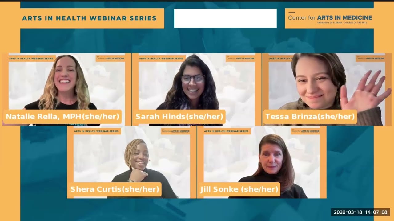 Creativity as Prevention: The Role of The Arts in Public Health | Arts in Health Webinar Series #3