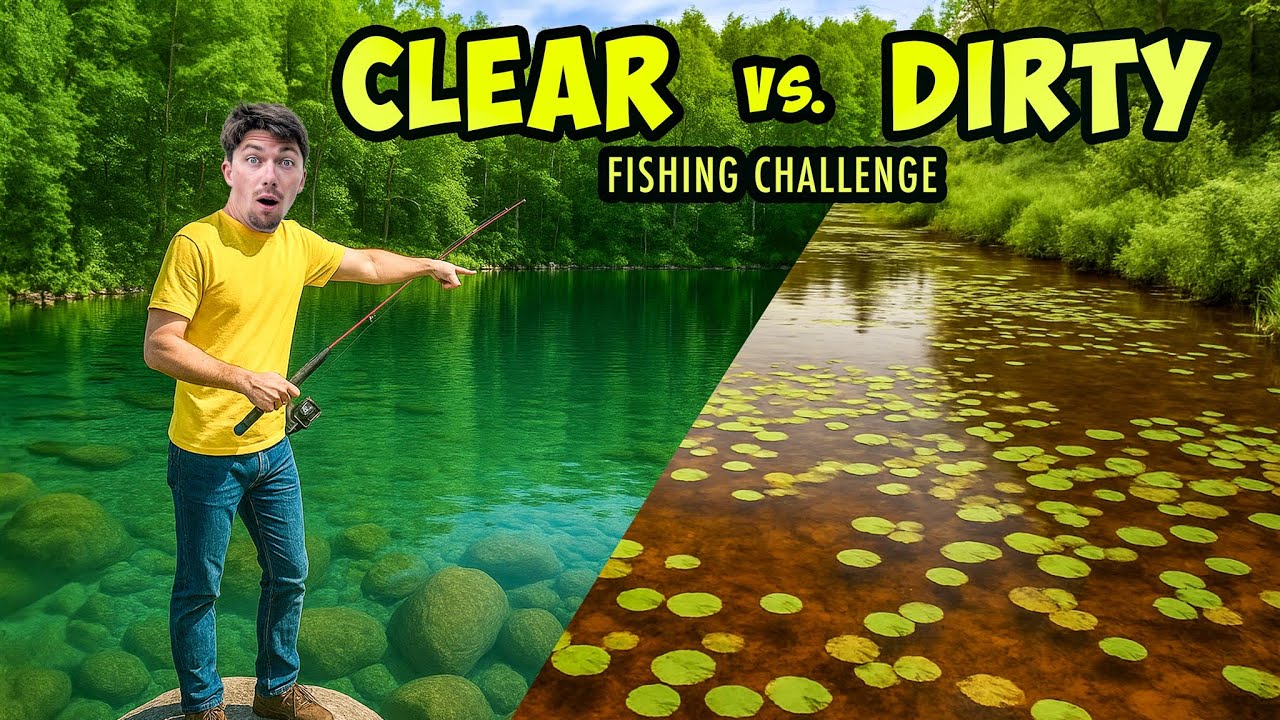 ULTRA CLEAR vs. DIRTY SWAMP Fishing CHALLENGE!