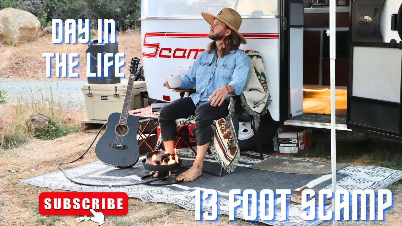 Living full time in a 13 foot SCAMP (Day in the Life)