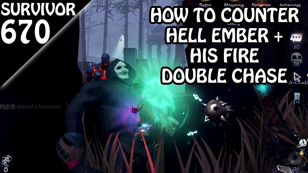 Countering HELL EMBER's 3vs1 (Leo + Fire + Doll) - Survivor Rank #670 (Identity v)