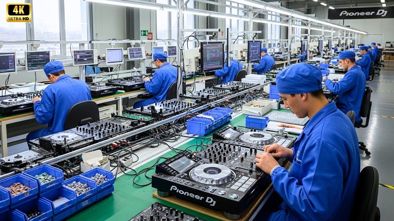 Inside the Pioneer DJ console factory: the production process of the Pioneer XDJ-XZ DJ console.