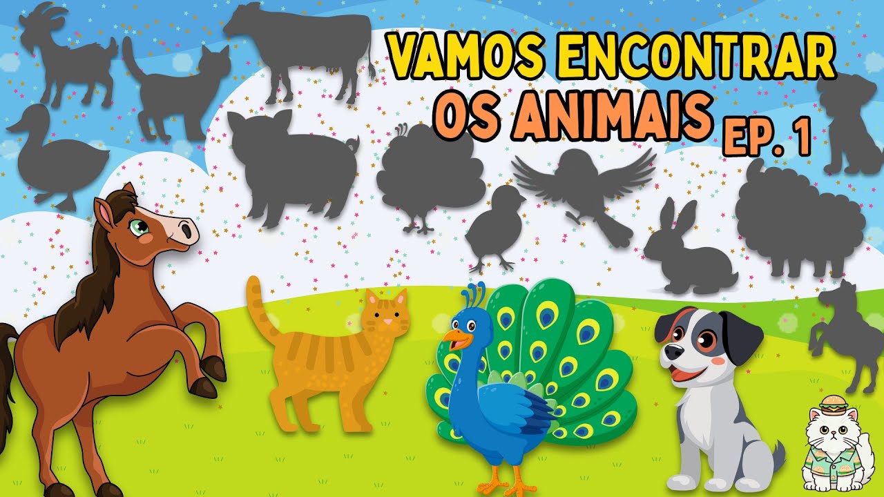 Onde Está o Animal? Encontre e Aprenda Brincando! 🐷🐴🐱 Ep.1