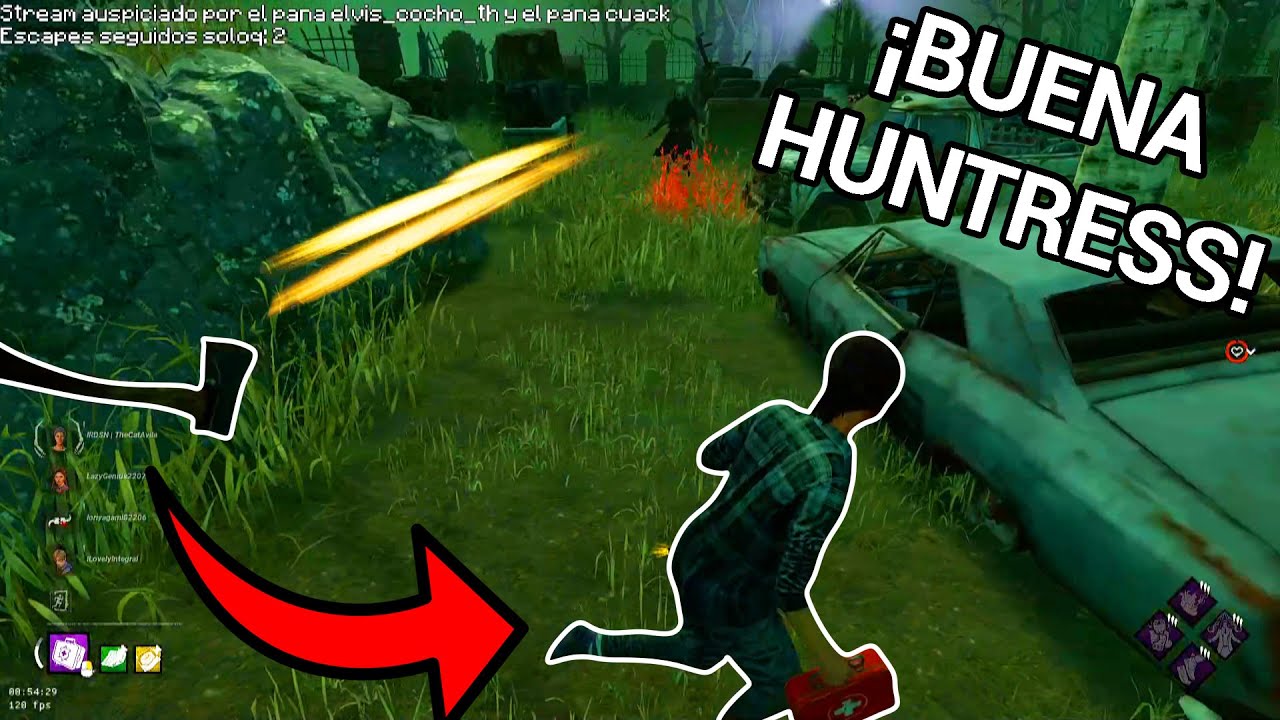 ¡Partida muy tensa contra una huntress muy buena! | Dead by Daylight | Gameplay en español
