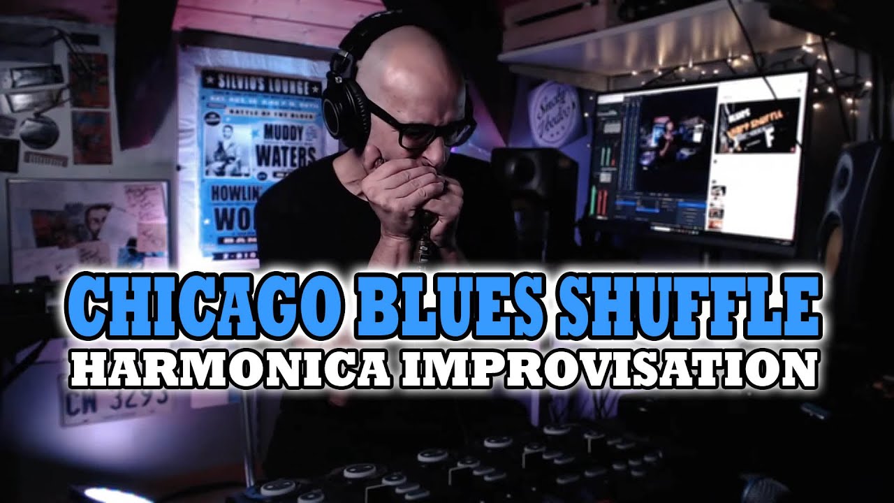 CHICAGO BLUES SHUFFLE harmonica improvisation