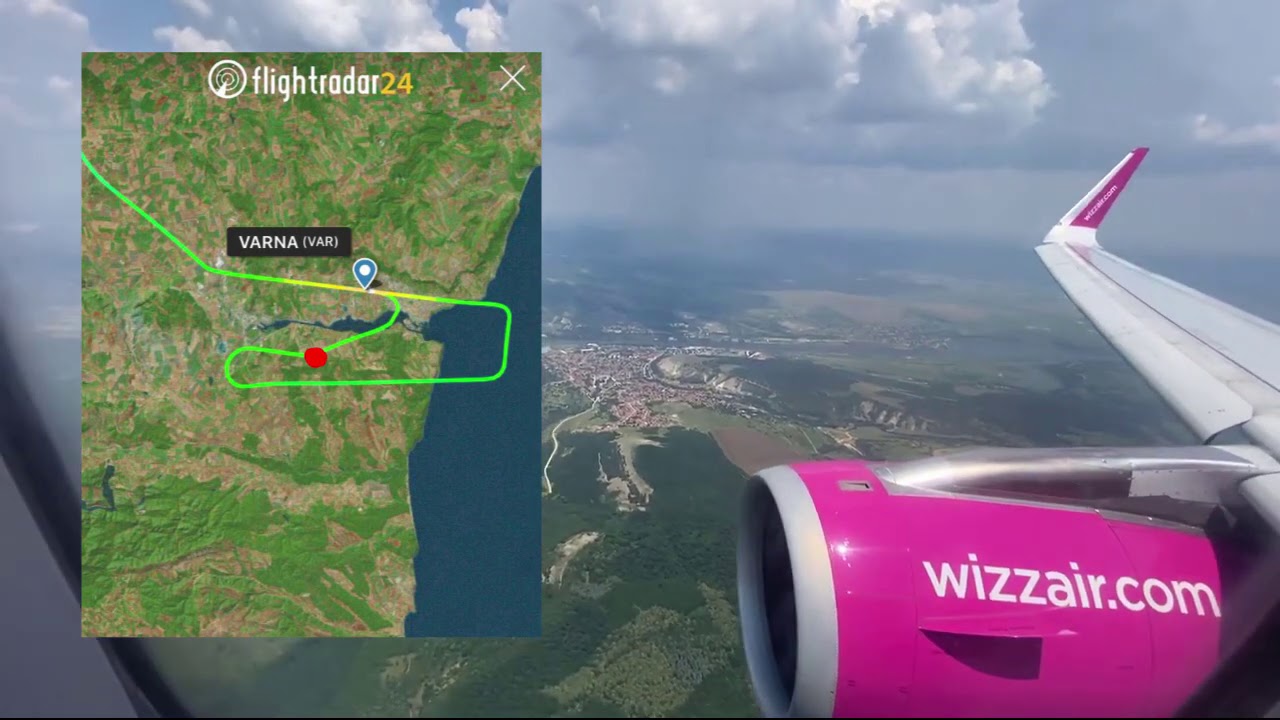 WizzAir A320 Go-Around at Varna
