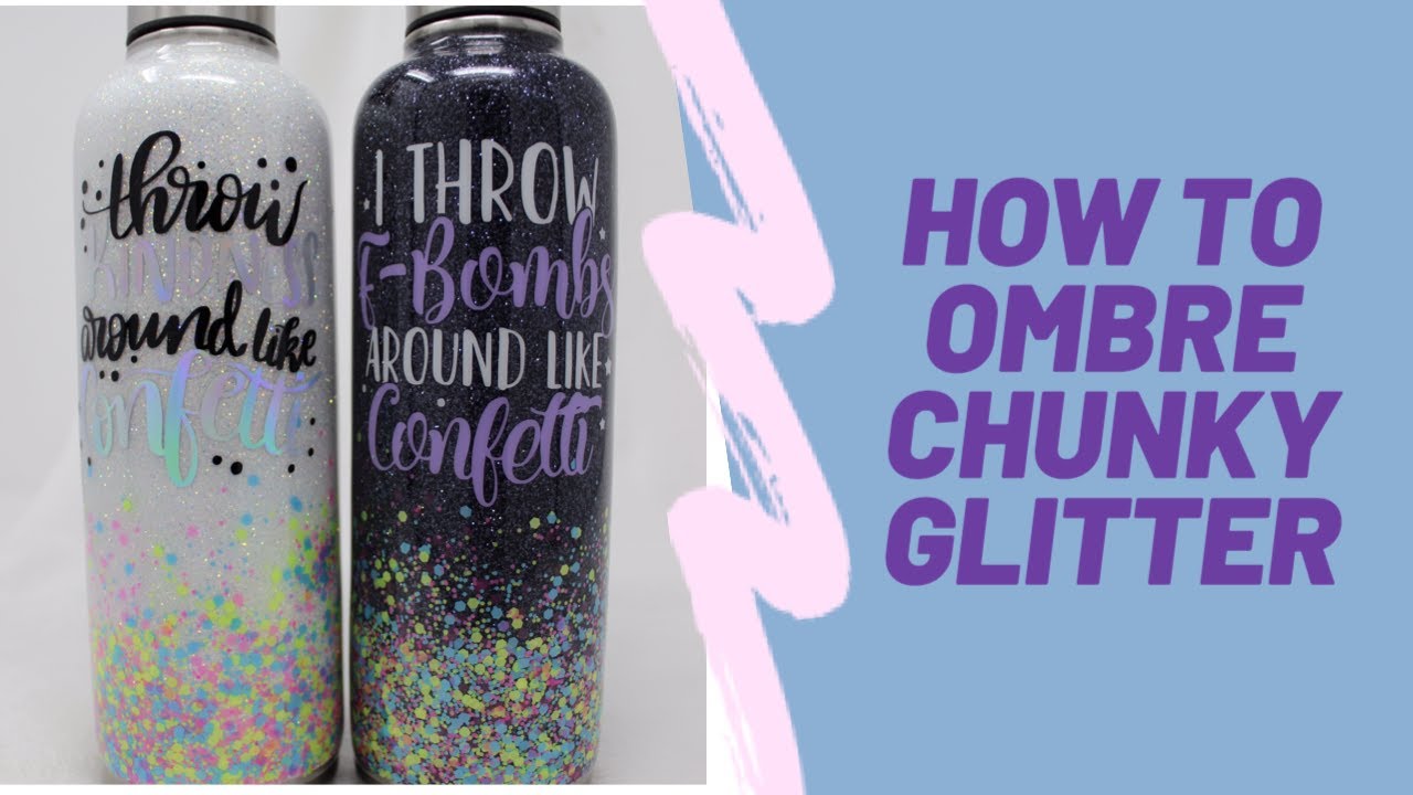 Chunky Glitter Ombre- Stainless Steel Tumbler