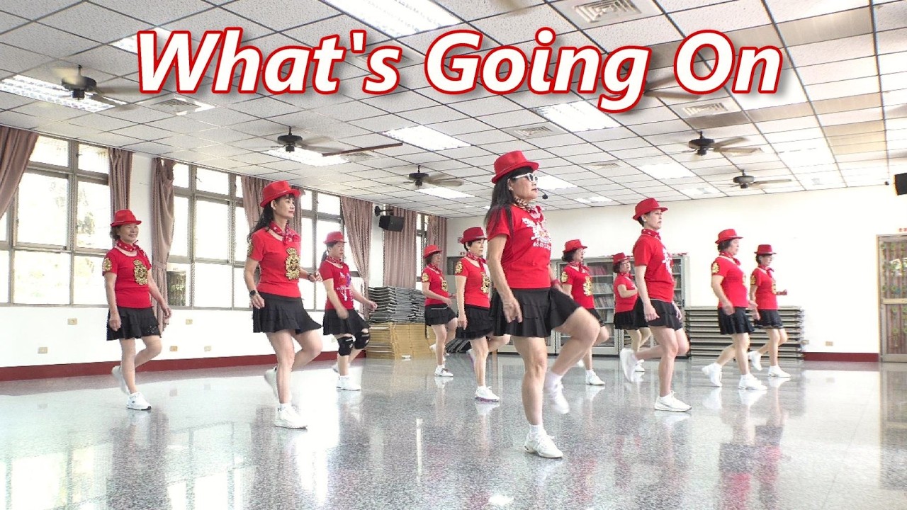 What's Going On│Line Dance by J.M.B. Vane & R. Verdonk│Demo & Walk Through║怎麼回事?│排舞│含導跳║4K
