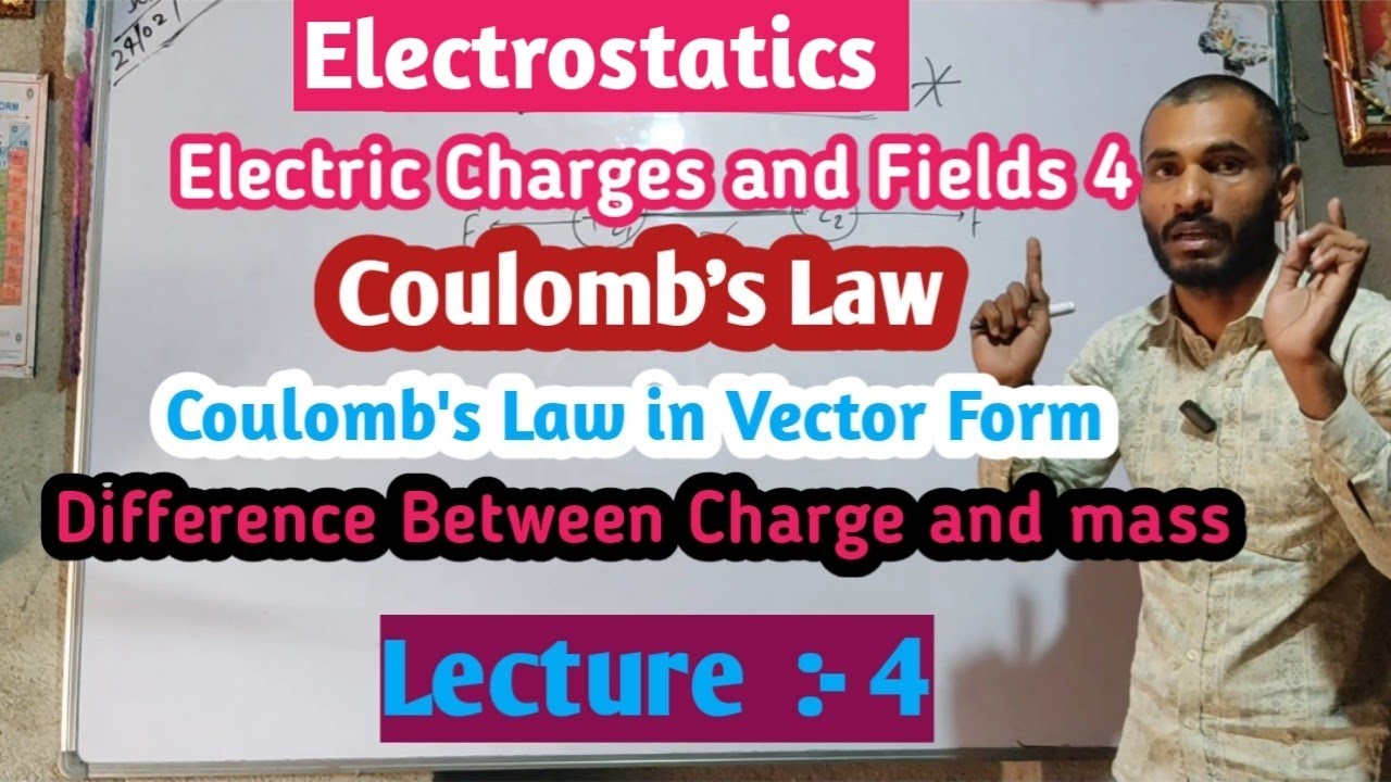 12th/Electrostatics/Electric Charges and Field - 4 /Coulomb's Law/Difference Between Charge and mass