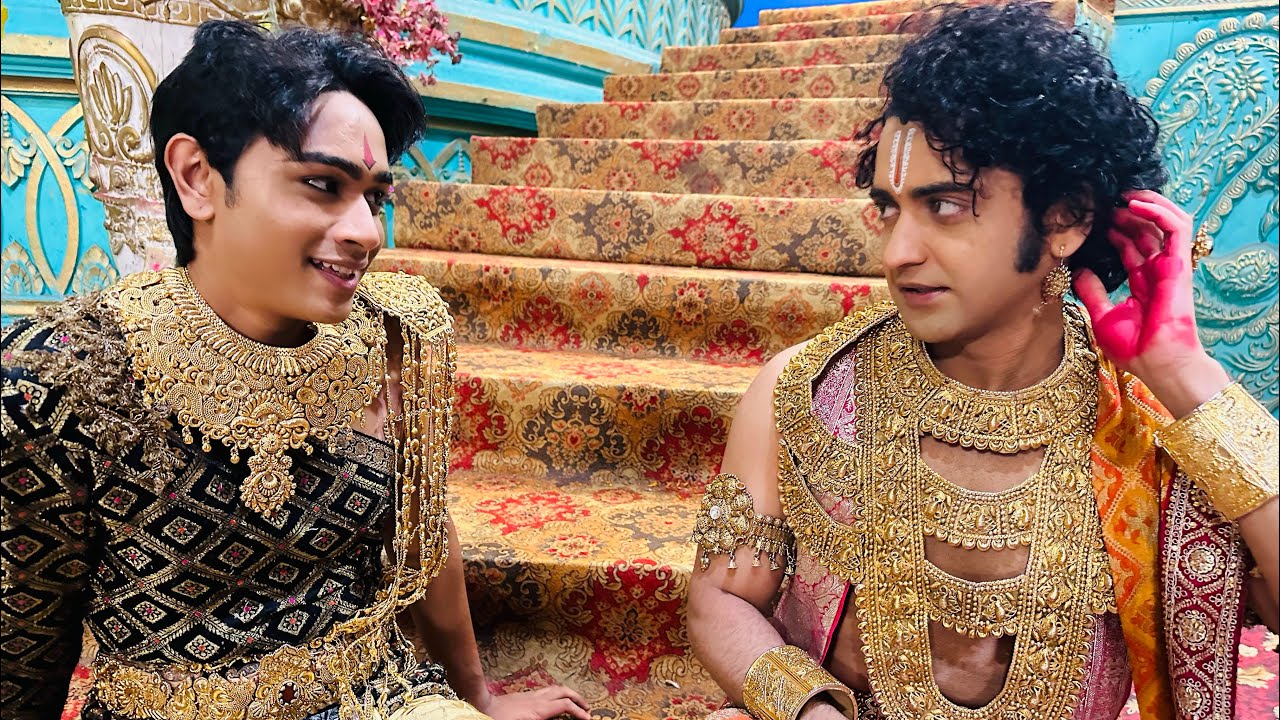 last day on radha krishna set 🥲 |sumedh mudgalkar| |mallika singh| |kartikey malviya|