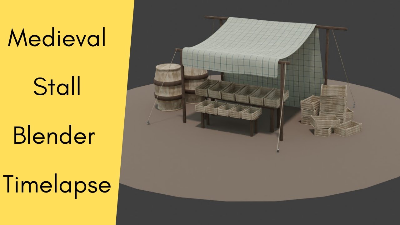 The Medieval Stall | Blender time-lapse | abNORMAL