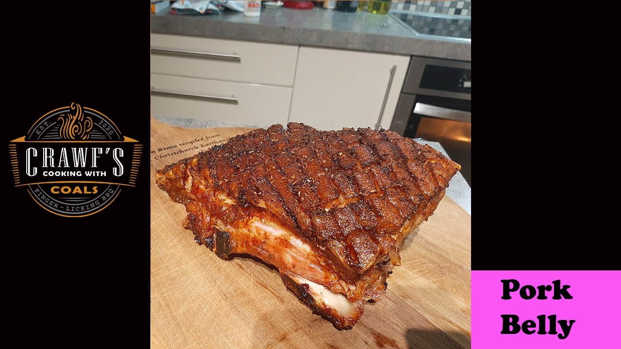 Extremely Satisfying Pork Belly on Weber Kettle
