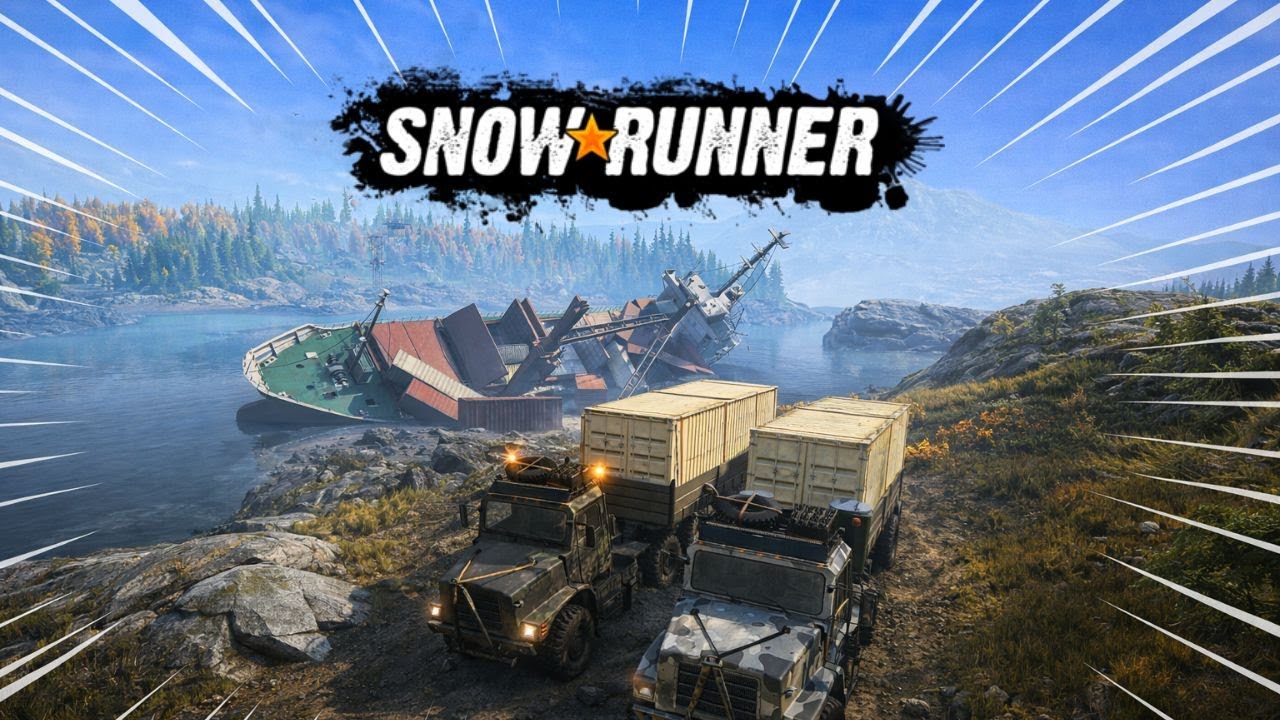 🚢💥 Navio Encalhado! Comboio Militar no Resgate – SnowRunner
