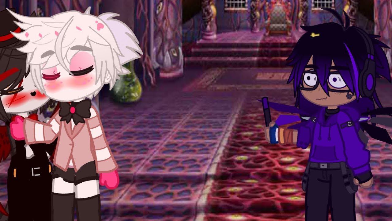 Huskerdust caught on camera!//Gacha club//huskerdust//hazbin hotel