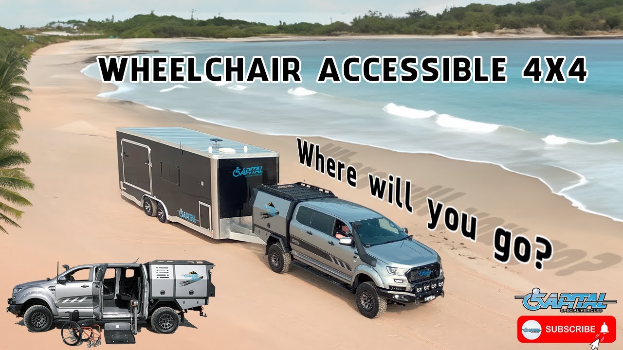 Off-Road Adventure: Wheelchair-Accessible 4x4 Ute with Hand Controls, Drive from wheelchair.