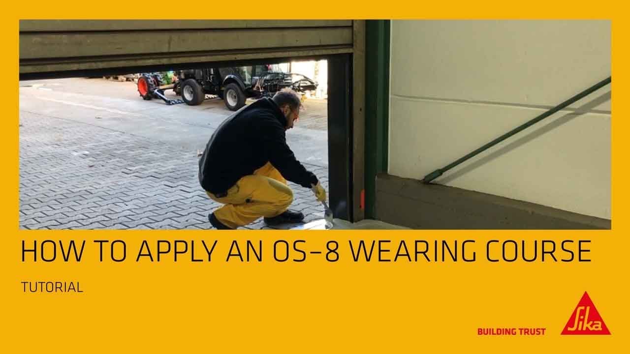 How to apply an OS-8 wearing course