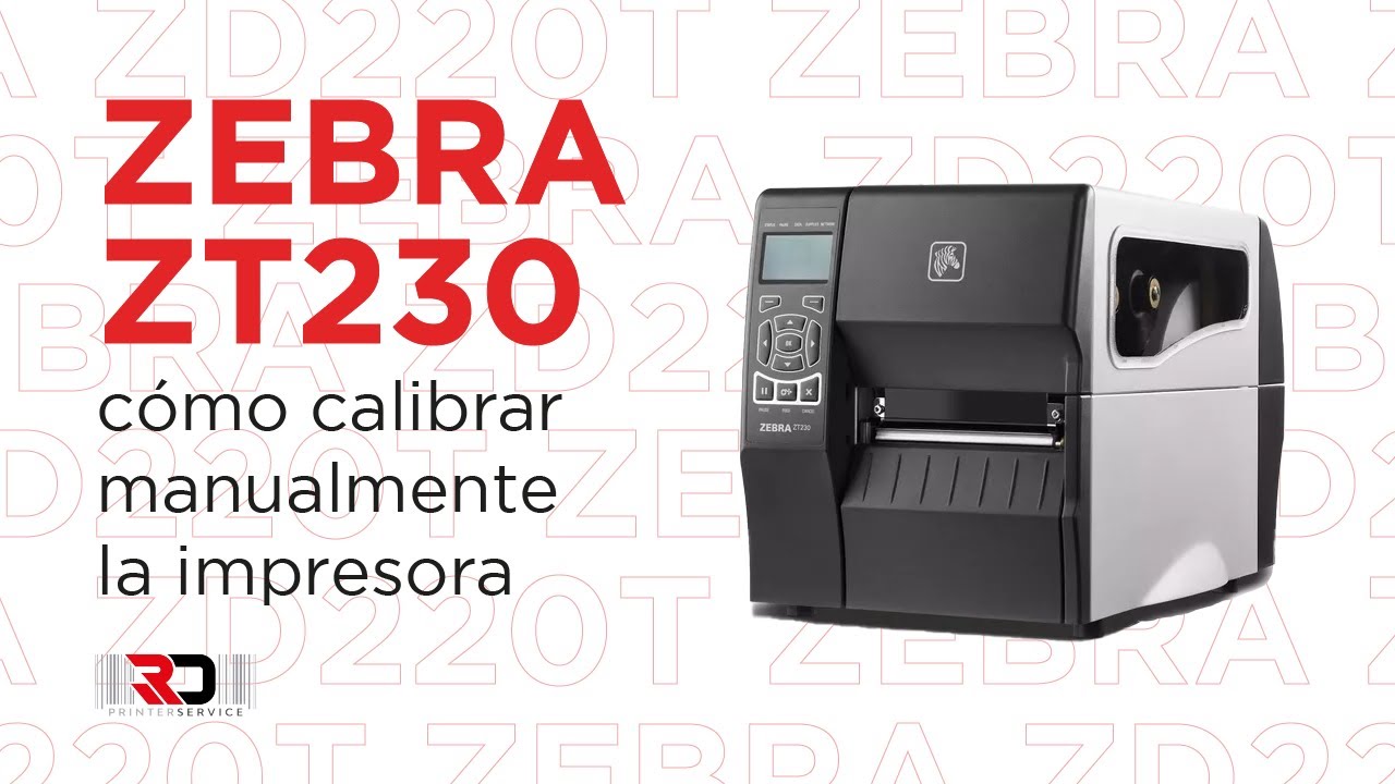 Como calibrar manualmente impresora de etiquetas Zebra ZT230 | RD Printer Service