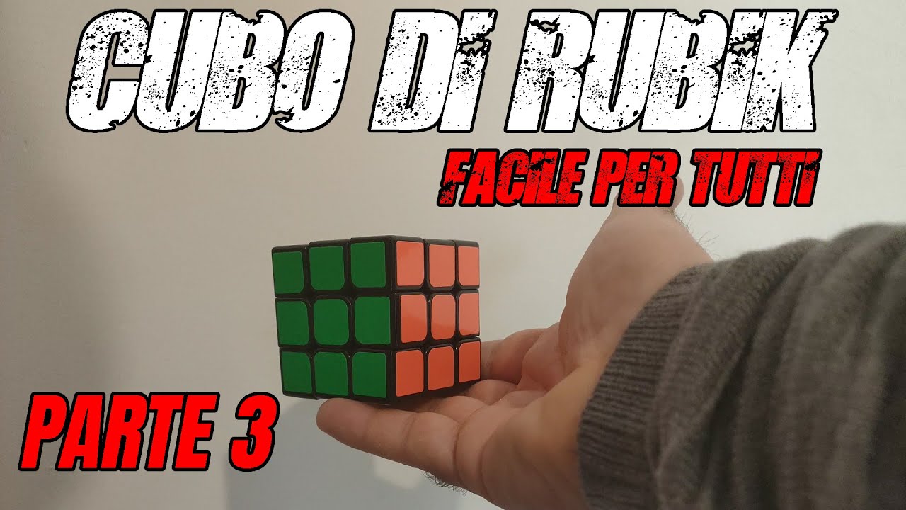 Come fare la CROCE GIALLA - CUBO di RUBIK - Metodo facile a strati - Spiegazione (3/3)