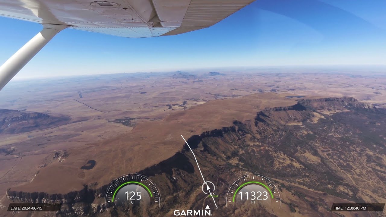 Flying from El Mirador to Johannesburg, Grand Central (FAGC)