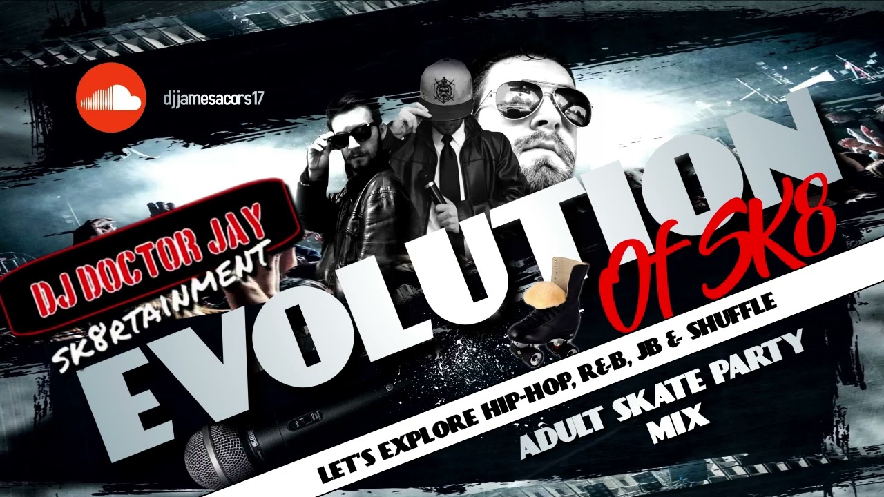 Evolution Of SK8 (Hip- Hop, R&B, JB & Shuffle) Adult Skate Party Mix (50 Years Of Hip Hop)