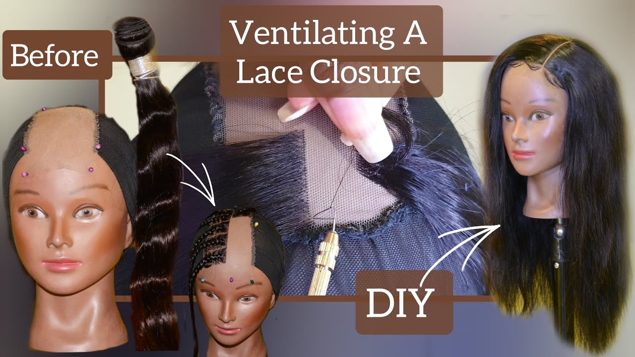 How-To: DIY Lace Closure Making From Scratch Using A Ventilating Needle | 100% Human Hair