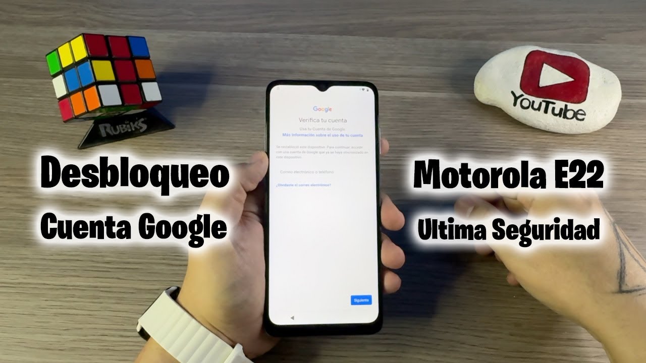 COMO ELIMINAR BLOQUEO DE CUENTA GOOGLE *Motorola e22* Ultima Seguridad