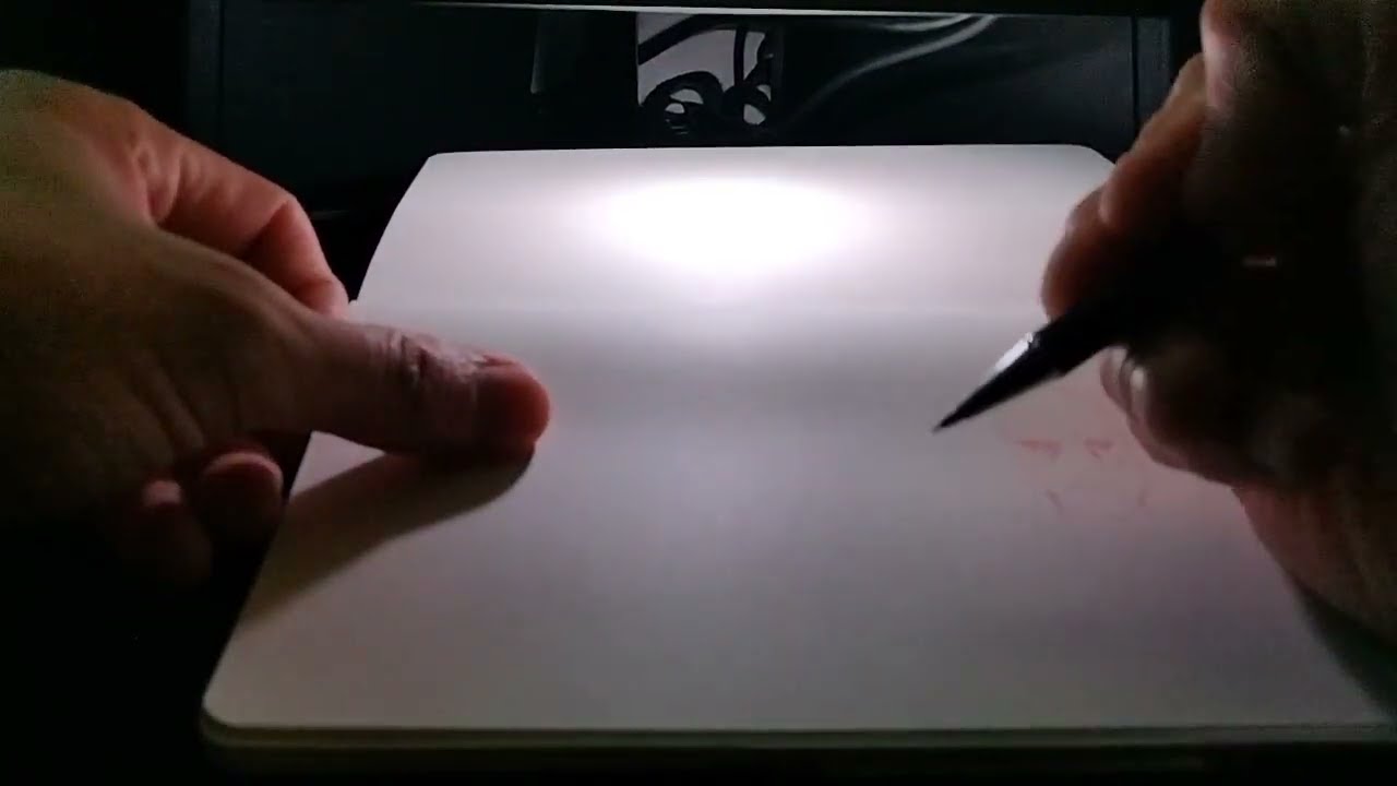 ASMR sketching and gum chewing