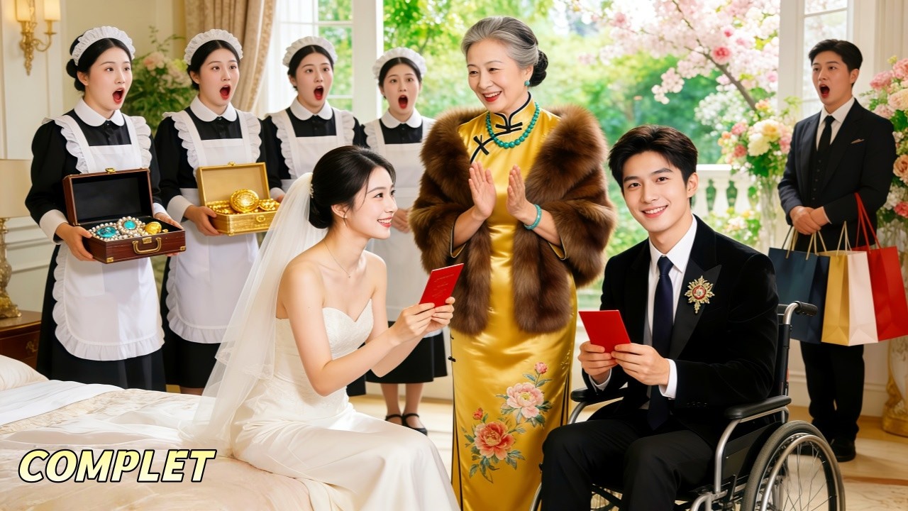 À son mariage, elle choisit le mauvais mari, un PDG handicapé;lui et sa famille la comblent d’amour.