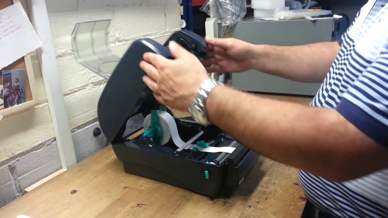 Impresora TSC TTP 247 - Instalación Materiales Consumibles Textiles - Poliamida y Ribbon