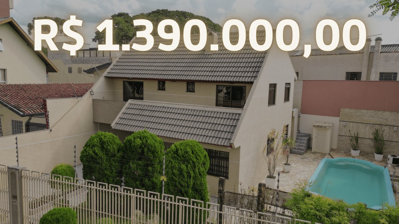 Casa com 3 quartos, 200m² privativos, no Água Verde, Curitiba - PR.